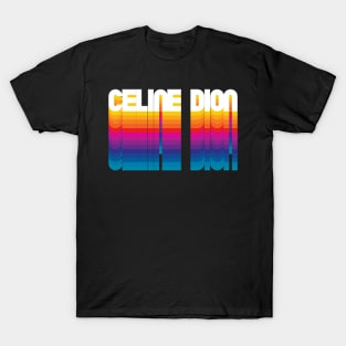 Retro Celine Proud Personalized Name Gift Retro Rainbow Style T-Shirt